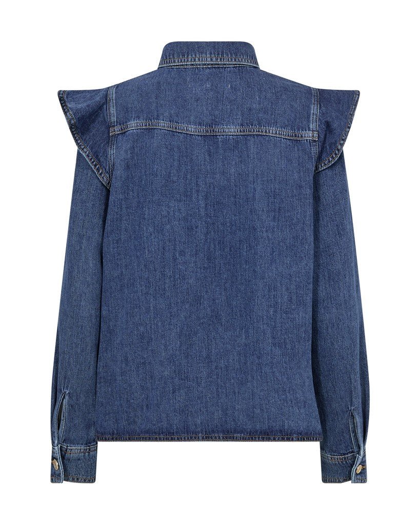 Shop Mos Mosh Irina Denim Shirt - MOS MOSH