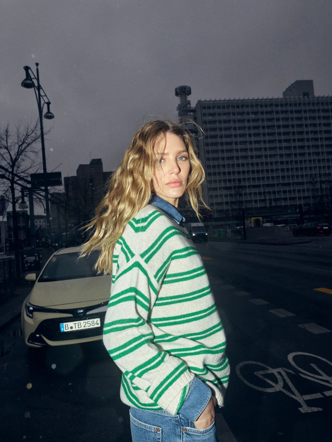 Shop Mos Mosh Khai Two Stripe Knit in Amazon - MOS MOSH