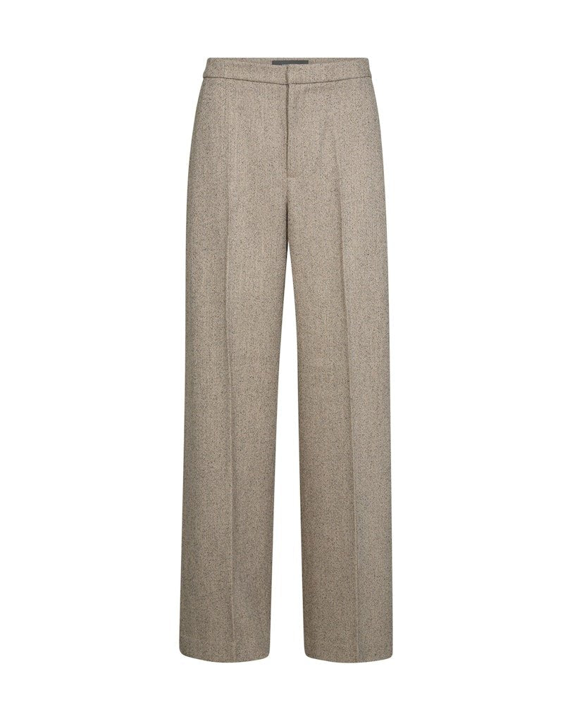 Shop Mos Mosh Leya Merlin Tweed Bouclé Pant in True Camel - MOS MOSH