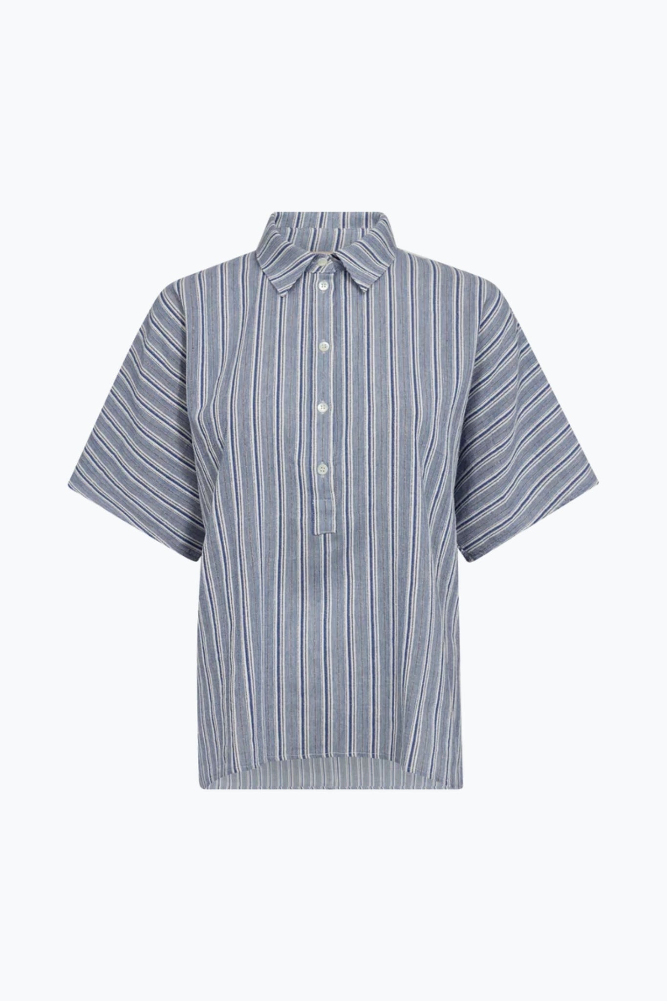 Shop MOS MOSH Lowana Friz Stripe Blouse - MOS MOSH