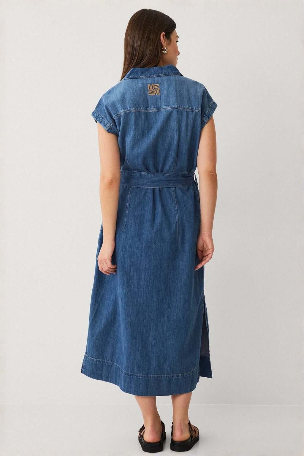 Shop MOS MOSH Pitti Nalan Denim Dress - MOS MOSH