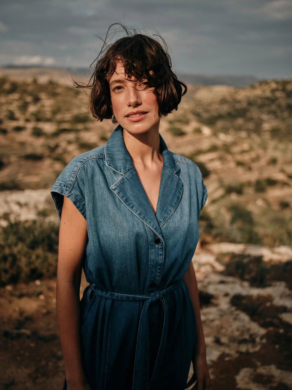 Shop MOS MOSH Pitti Nalan Denim Dress - MOS MOSH