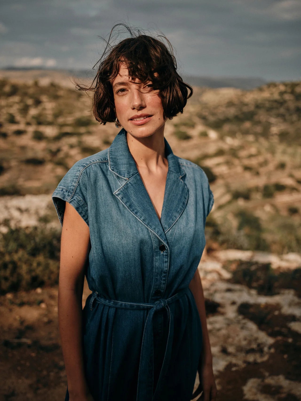 Shop MOS MOSH Pitti Nalan Denim Dress - MOS MOSH