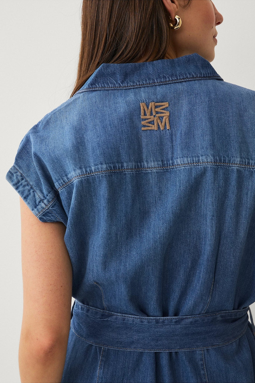 Shop MOS MOSH Pitti Nalan Denim Dress - MOS MOSH