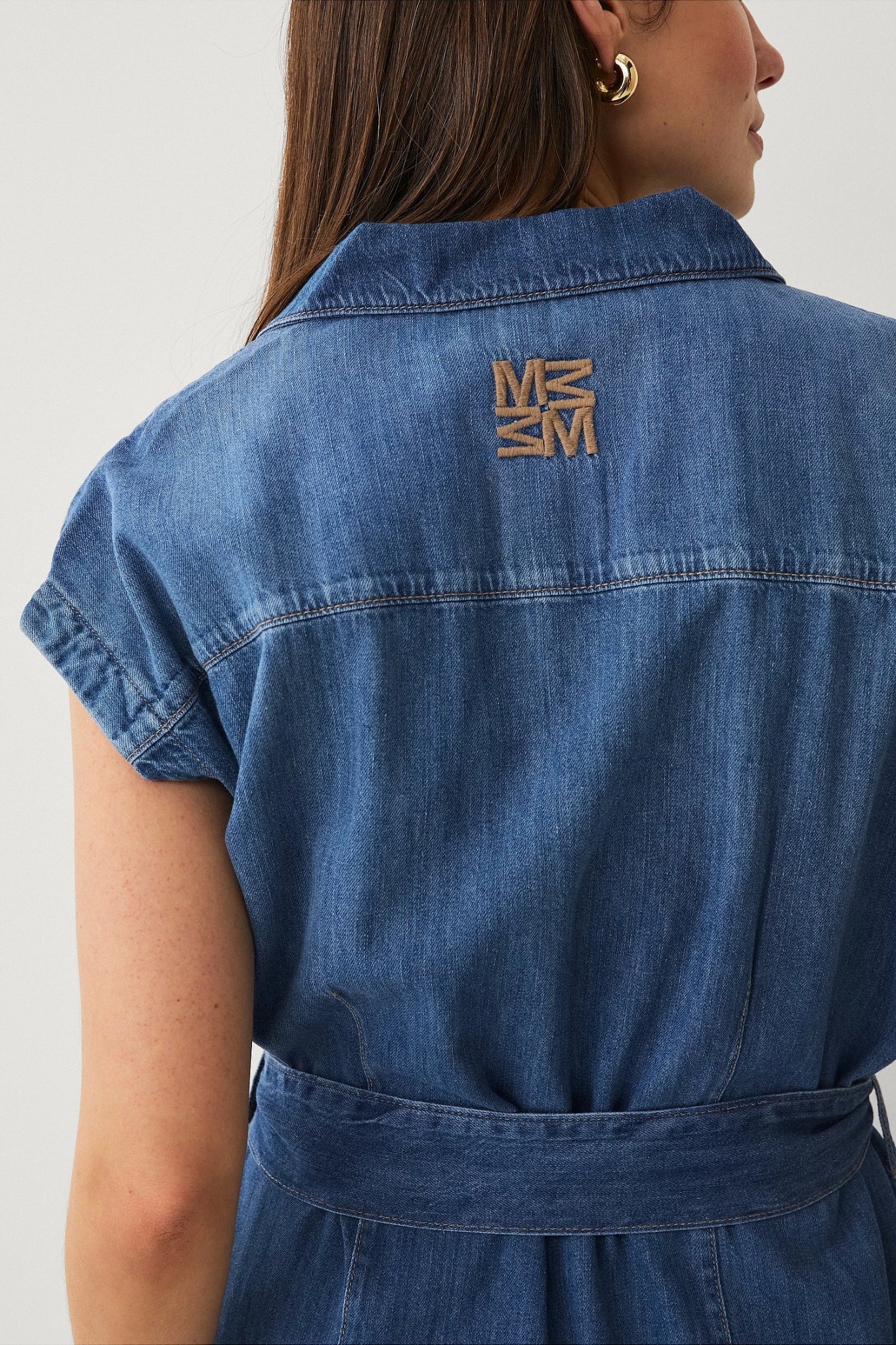 Shop MOS MOSH Pitti Nalan Denim Dress - MOS MOSH