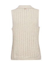 Shop Mos Mosh Rinja Marisol Line Knit Top Ecru - MOS MOSH