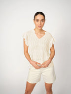 Shop MOS MOSH Ryett Knit Blouse - MOS MOSH