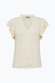 Shop MOS MOSH Ryett Knit Blouse - MOS MOSH