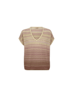 Shop MOS MOSH Shani Zig Zag V - Neck Knit - MOS MOSH