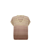 Mos Mosh Shani Zig Zag V-Neck Knit