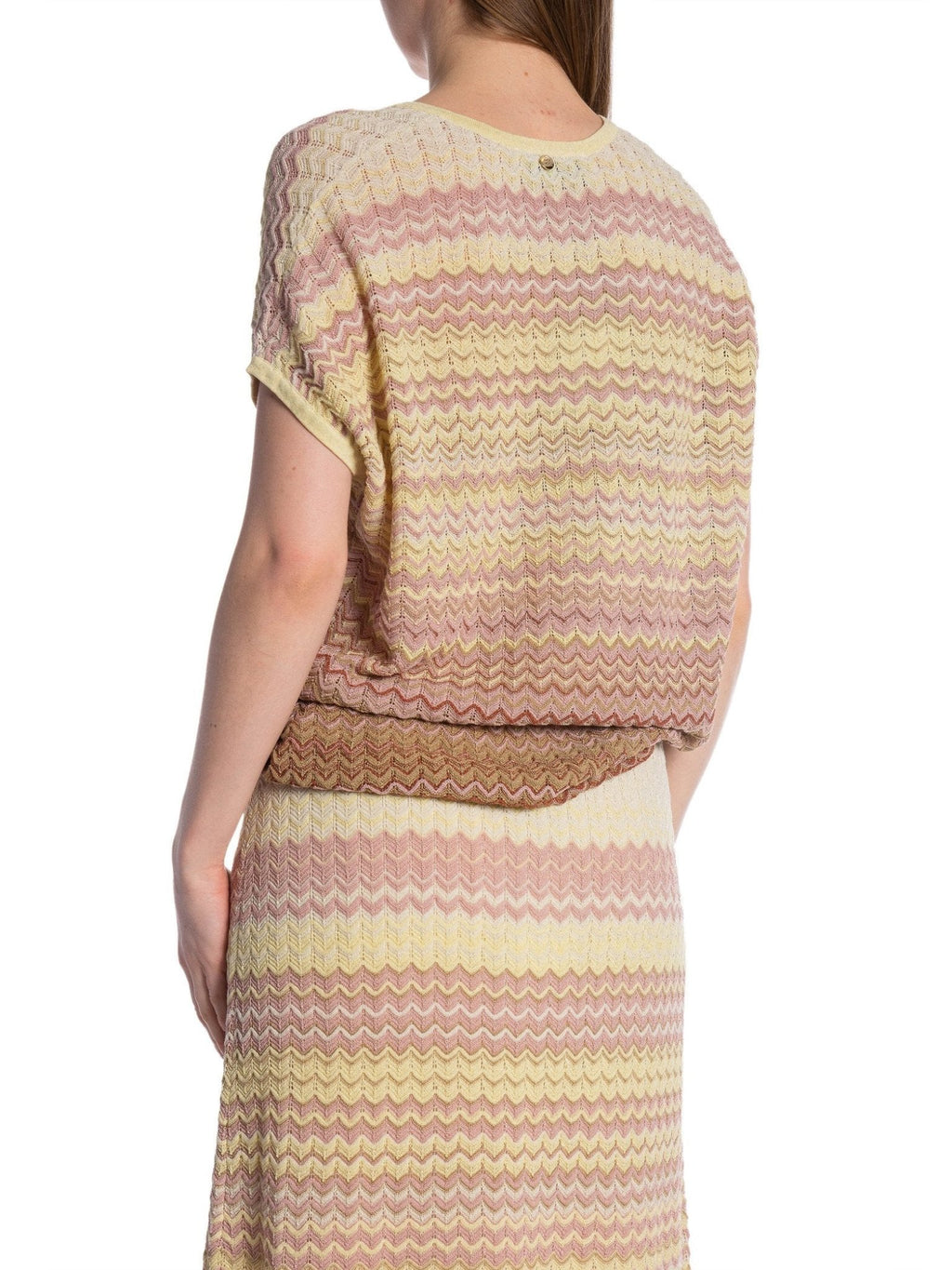 Shop MOS MOSH Shani Zig Zag V - Neck Knit - MOS MOSH