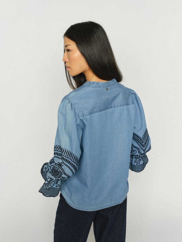 Shop Mos Mosh Stomin Emb Shirt - MOS MOSH
