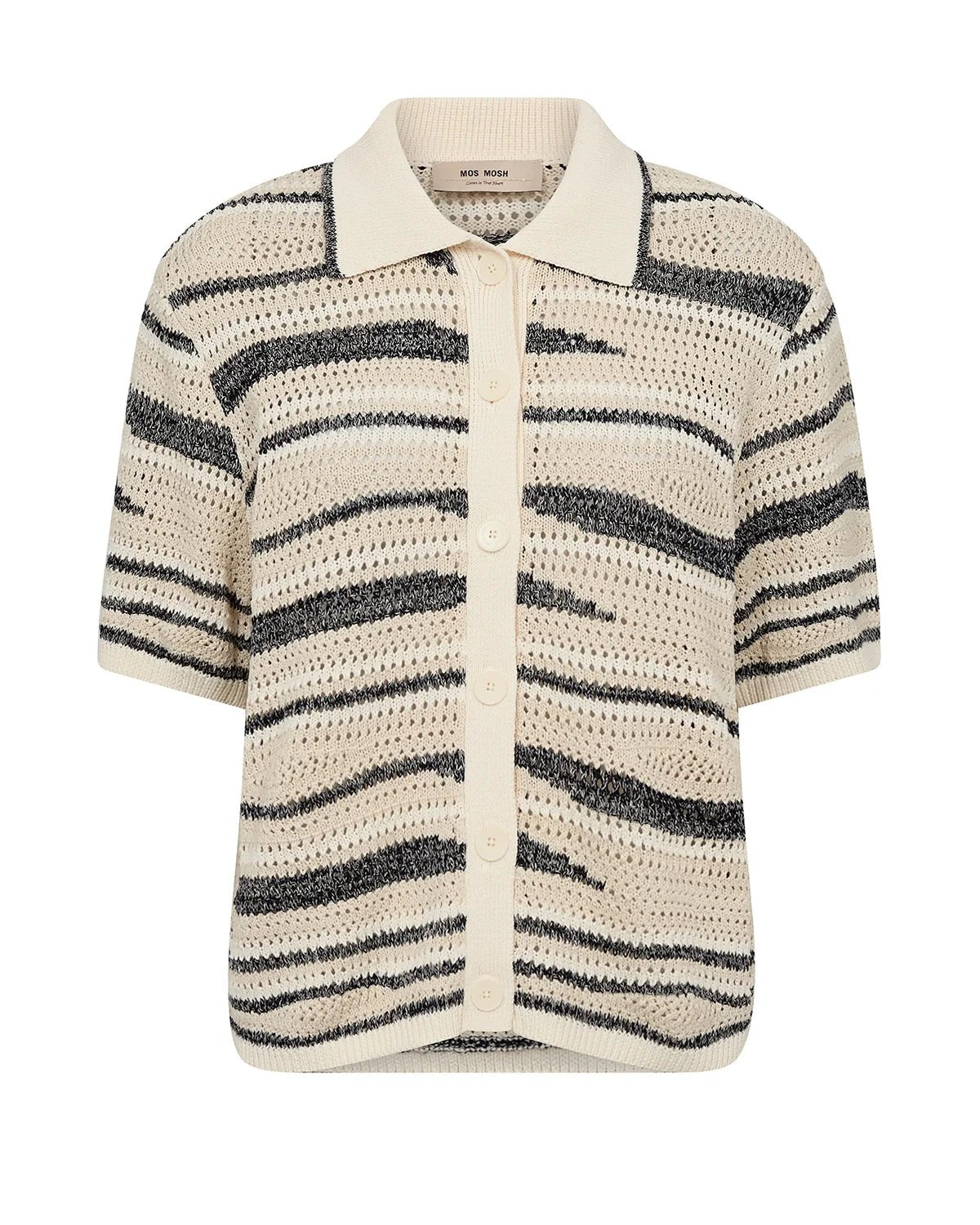 Shop Mos Mosh Une Wave SS Knit Cardigan - MOS MOSH