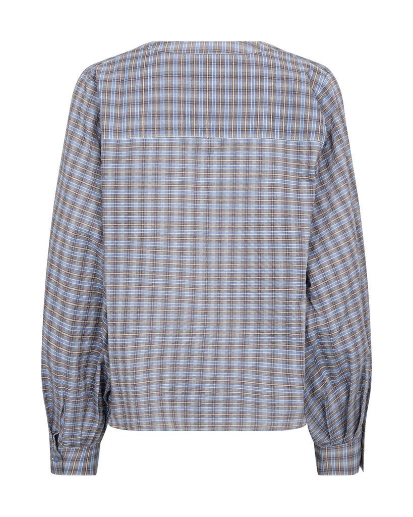 Shop Mos Mosh Yen Check Blouse - MOS MOSH