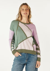 Shop Mosaic Intarsia Jumper - Zaket & Plover