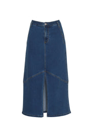 Shop Moto Denim Skirt | Mid Wash - Madly Sweetly