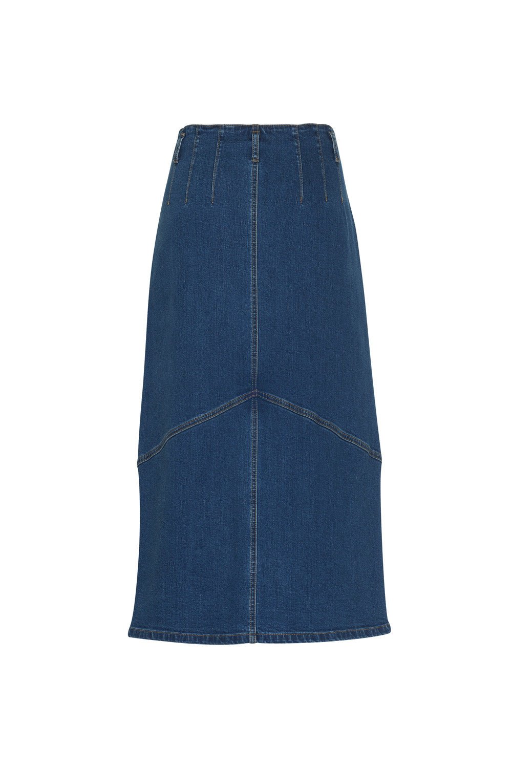 Shop Moto Denim Skirt | Mid Wash - Madly Sweetly