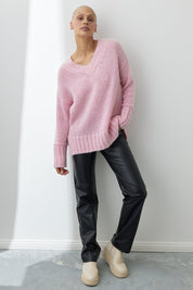 Shop Naya Vee Sweater | Rose - Mia Fratino