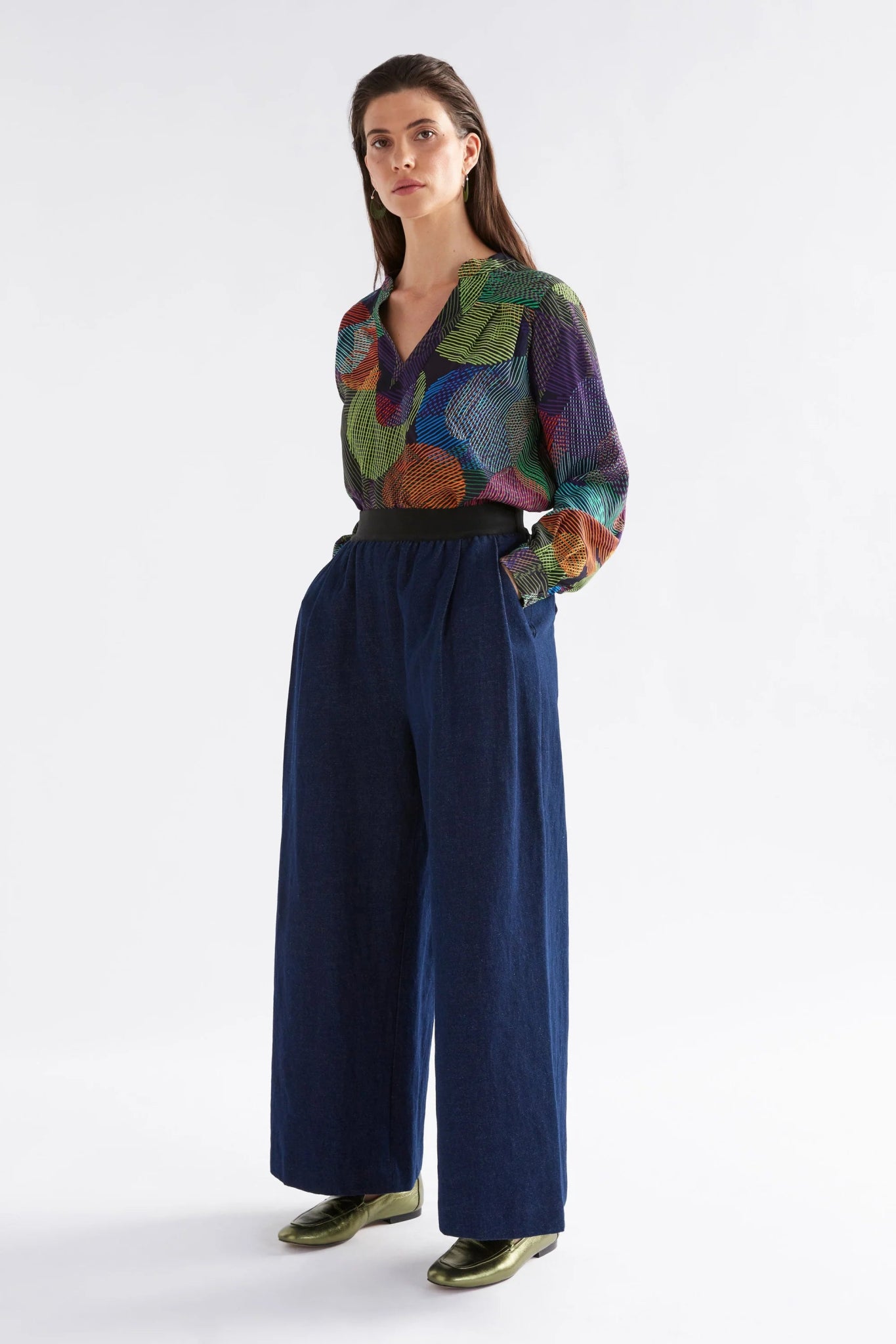 Shop Njolle Wide Leg Denim Pant - Elk The Label