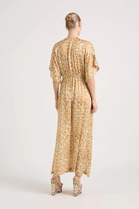 Shop Norman Cotton Maxi Dress in Leopard Print - Lola Australia