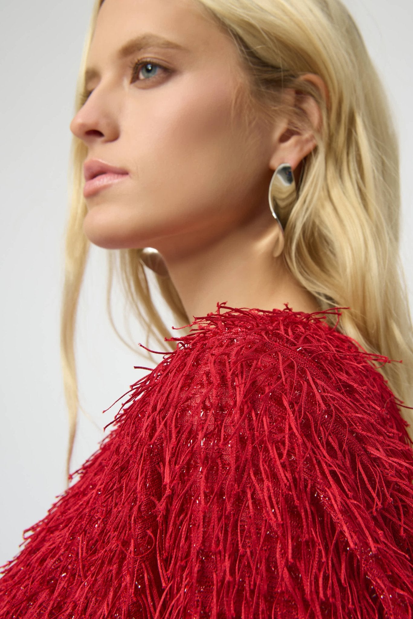 Shop Novelty Fringe Boxy Top - Joseph Ribkoff
