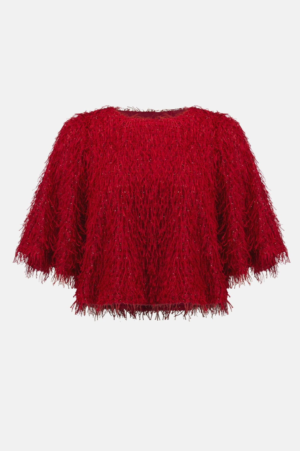 Shop Novelty Fringe Boxy Top - Joseph Ribkoff