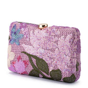Shop Olga Berg Greta Floral Beaded Clutch - Olga Berg