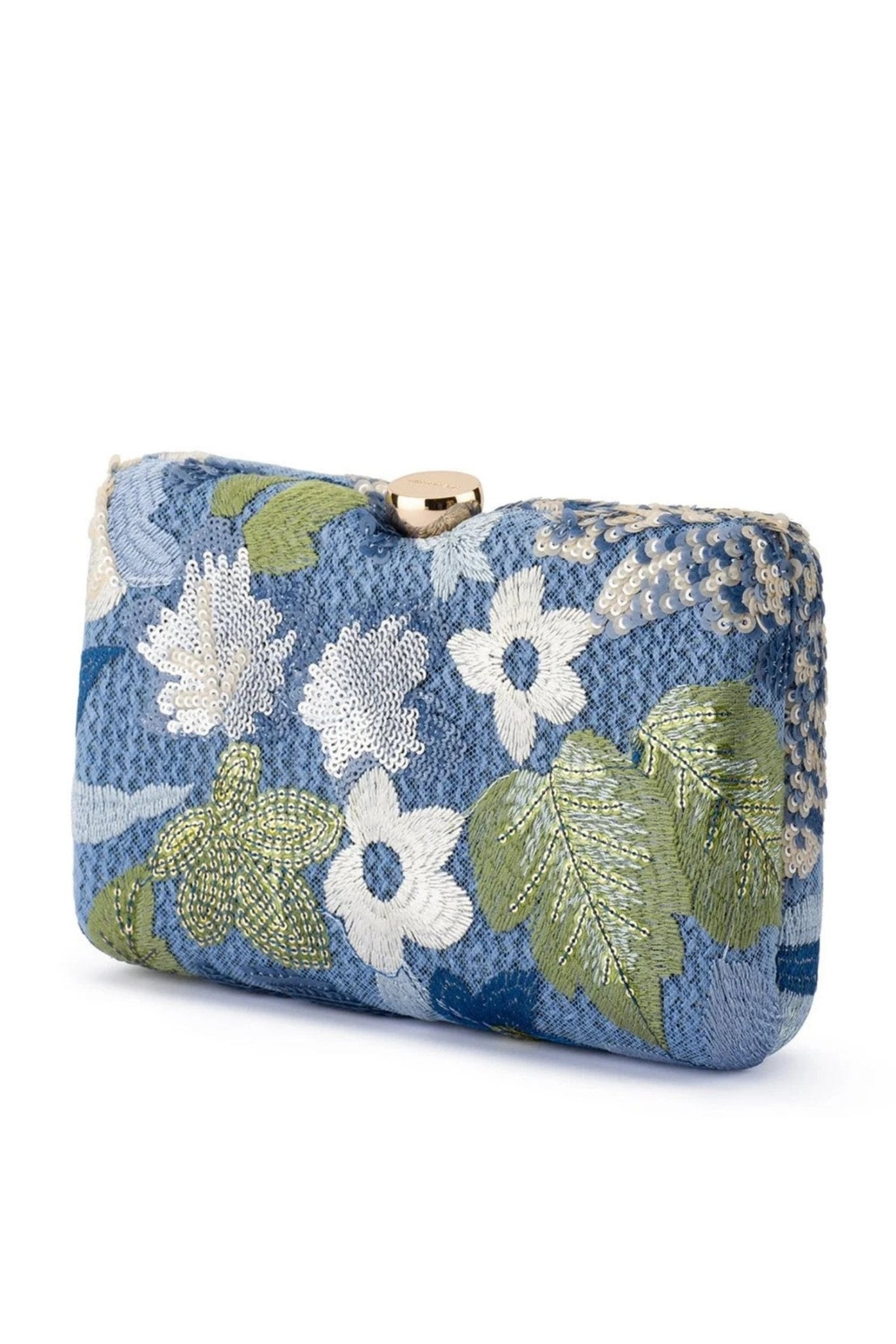 Shop Olga Berg Greta Floral Beaded Clutch - Olga Berg