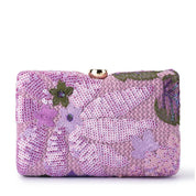 Shop Olga Berg Greta Floral Beaded Clutch - Olga Berg