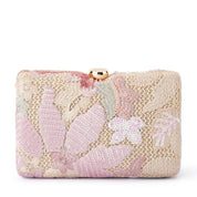 Shop Olga Berg Greta Floral Beaded Clutch - Olga Berg