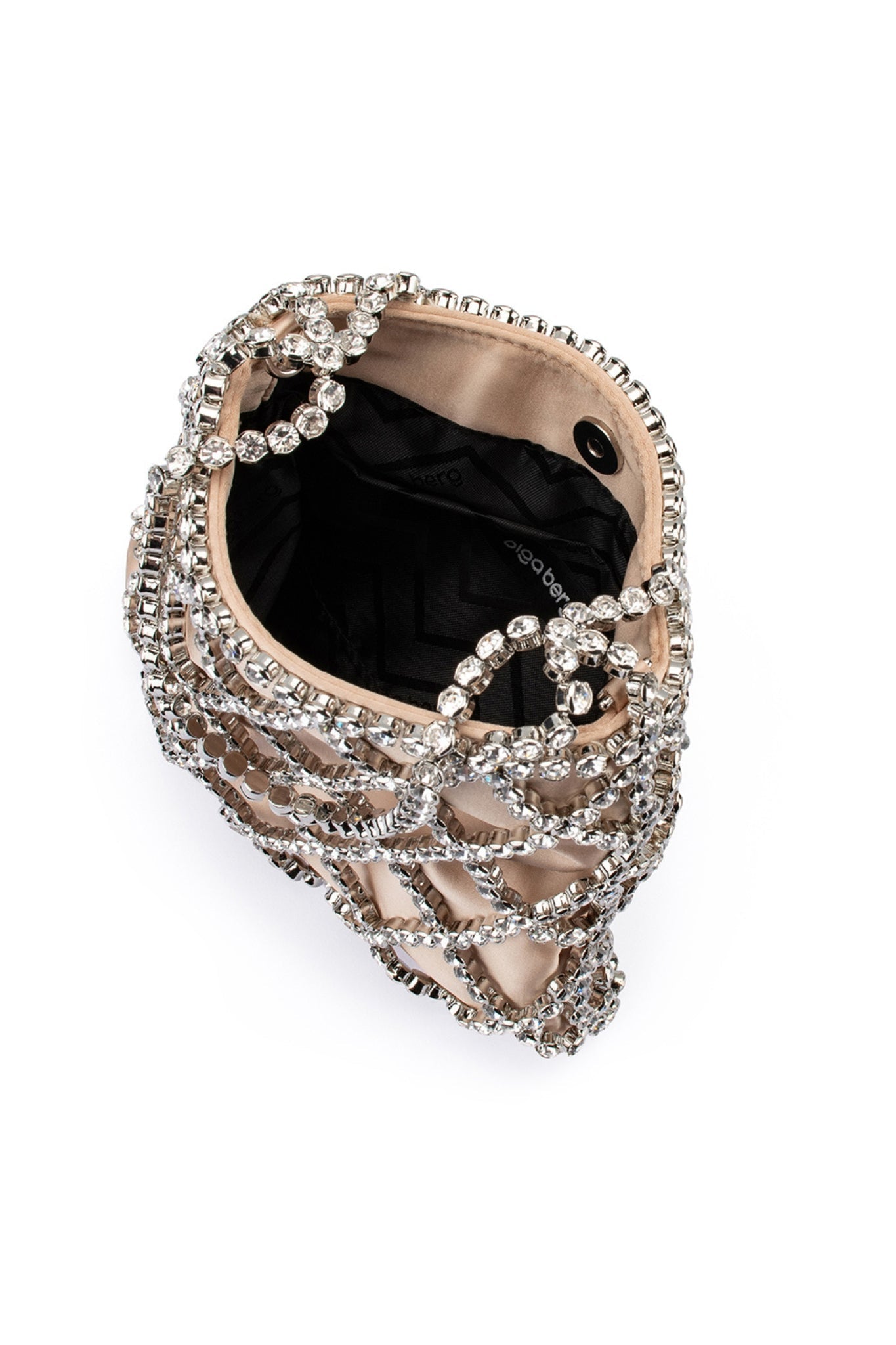 Shop Olga Berg Kit Crystal Cage Bag - Olga Berg