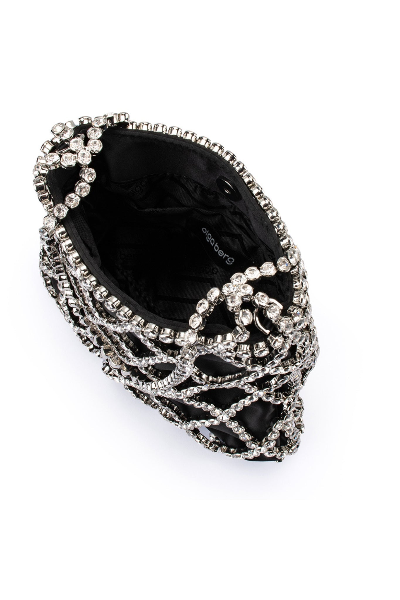 Shop Olga Berg Kit Crystal Cage Bag - Olga Berg