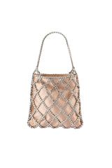 Olga Berg Kit Crystal Cage Bag