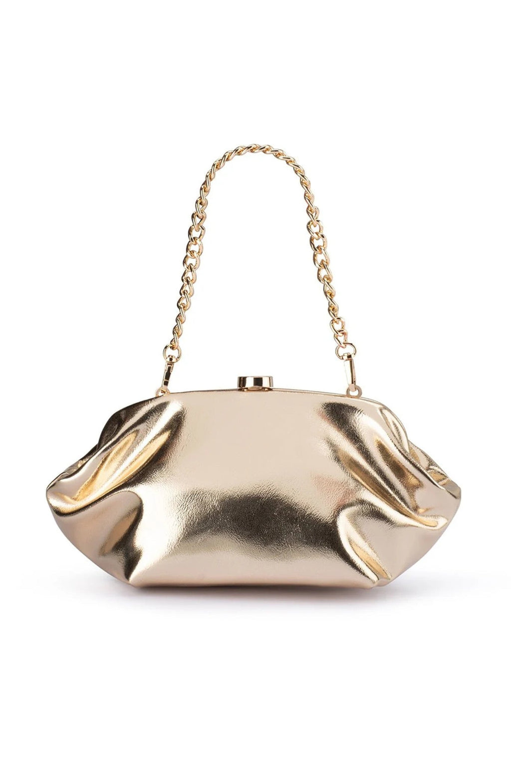 Shop Olga Berg TALLY Metallic Clutch - Olga Berg