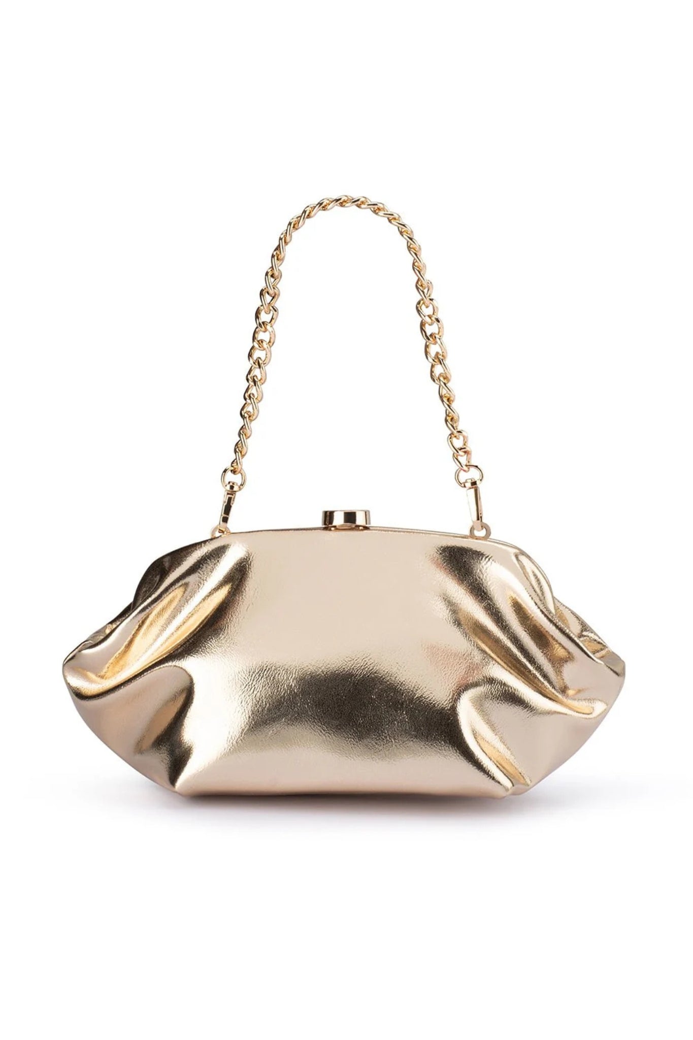 Shop Olga Berg TALLY Metallic Clutch - Olga Berg