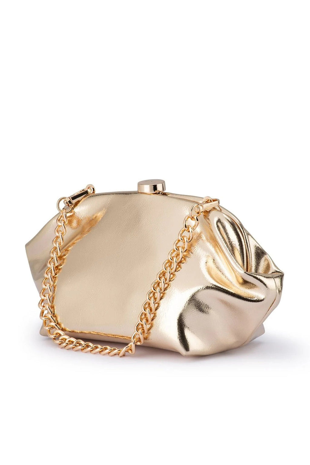 Shop Olga Berg TALLY Metallic Clutch - Olga Berg
