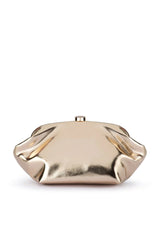 Olga Berg Tally Metallic Clutch
