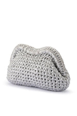 Olga Berg Taylor Crochet Clutch Bag