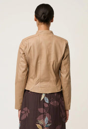 Shop OnceWas Blaire Leather Herringbone Stitch Jacket - OnceWas