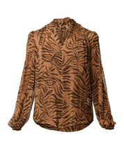 Shop Oncewas Camille Sheer Viscose Blouse in Exotica - OnceWas