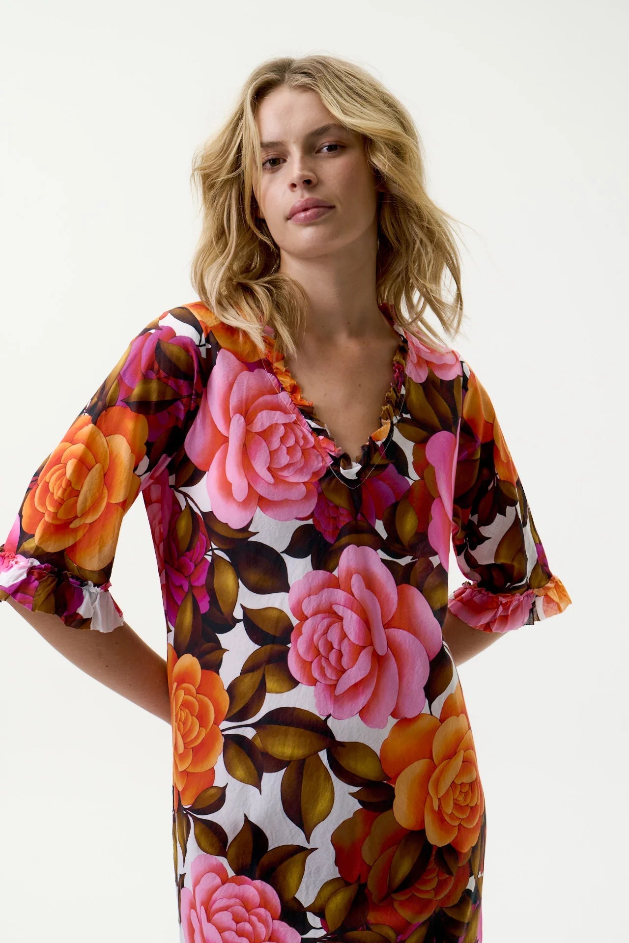 Shop Oneseason Austalia Middy Indi - Deia - Cotton - Roses - Oneseason Australia