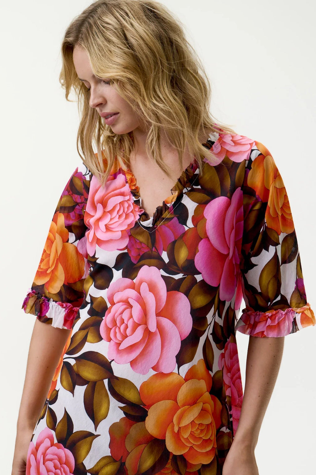 Shop Oneseason Austalia Middy Indi - Deia - Cotton - Roses - Oneseason Australia