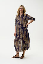 Shop Oneseason Australia Daisy - Provence - Cotton - Navy Paisley - Oneseason Australia