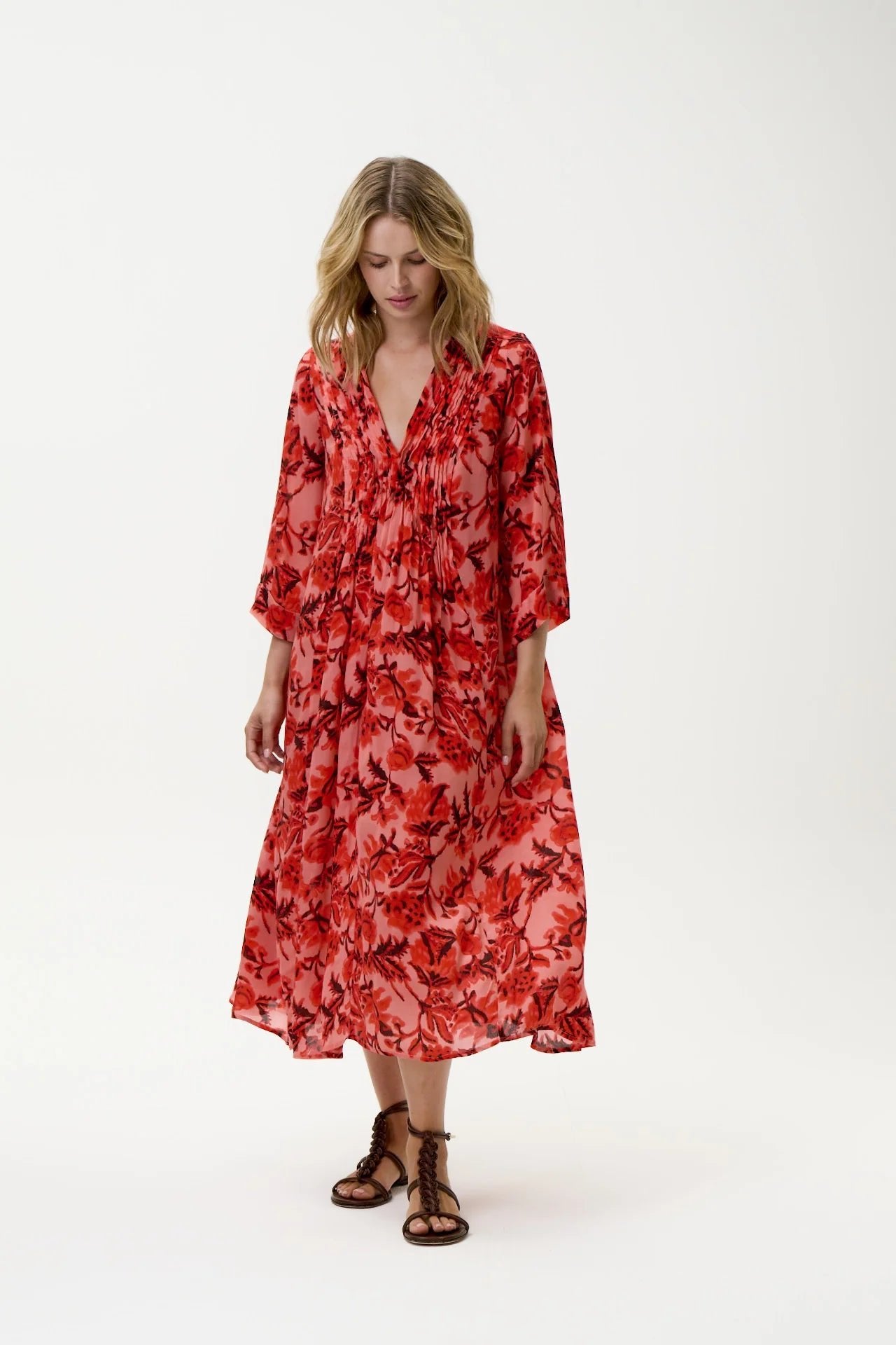 Shop Oneseason Australia Mia Dress - Ibiza - Viscose - Coral - Oneseason Australia