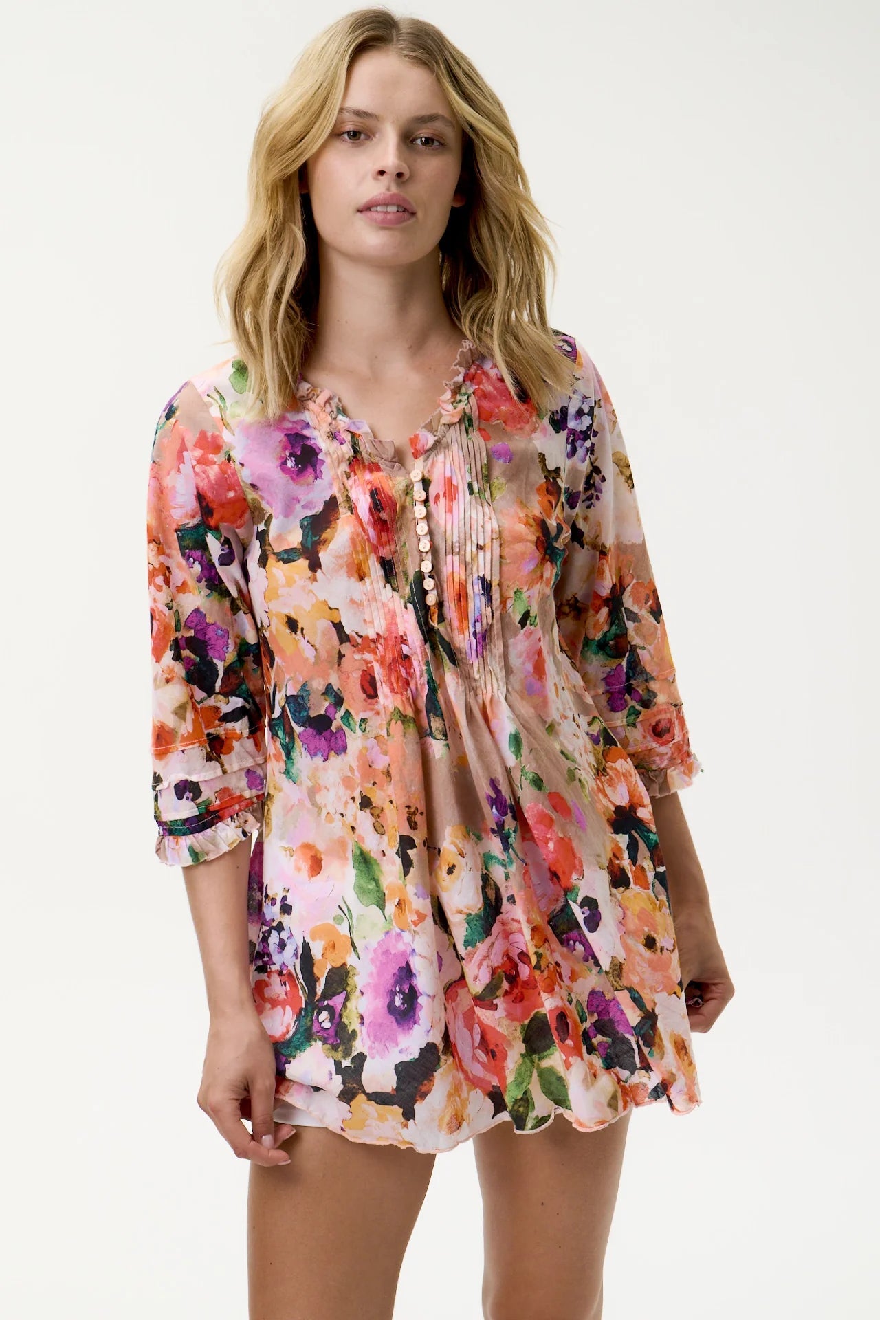 Shop Oneseason Australia Poppy Top - Soller - Cotton - Multi - Oneseason Australia
