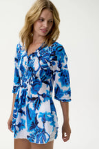 Shop Oneseason Australia Poppy Top - Turquoise Bay - Cotton - Blue - Oneseason Australia