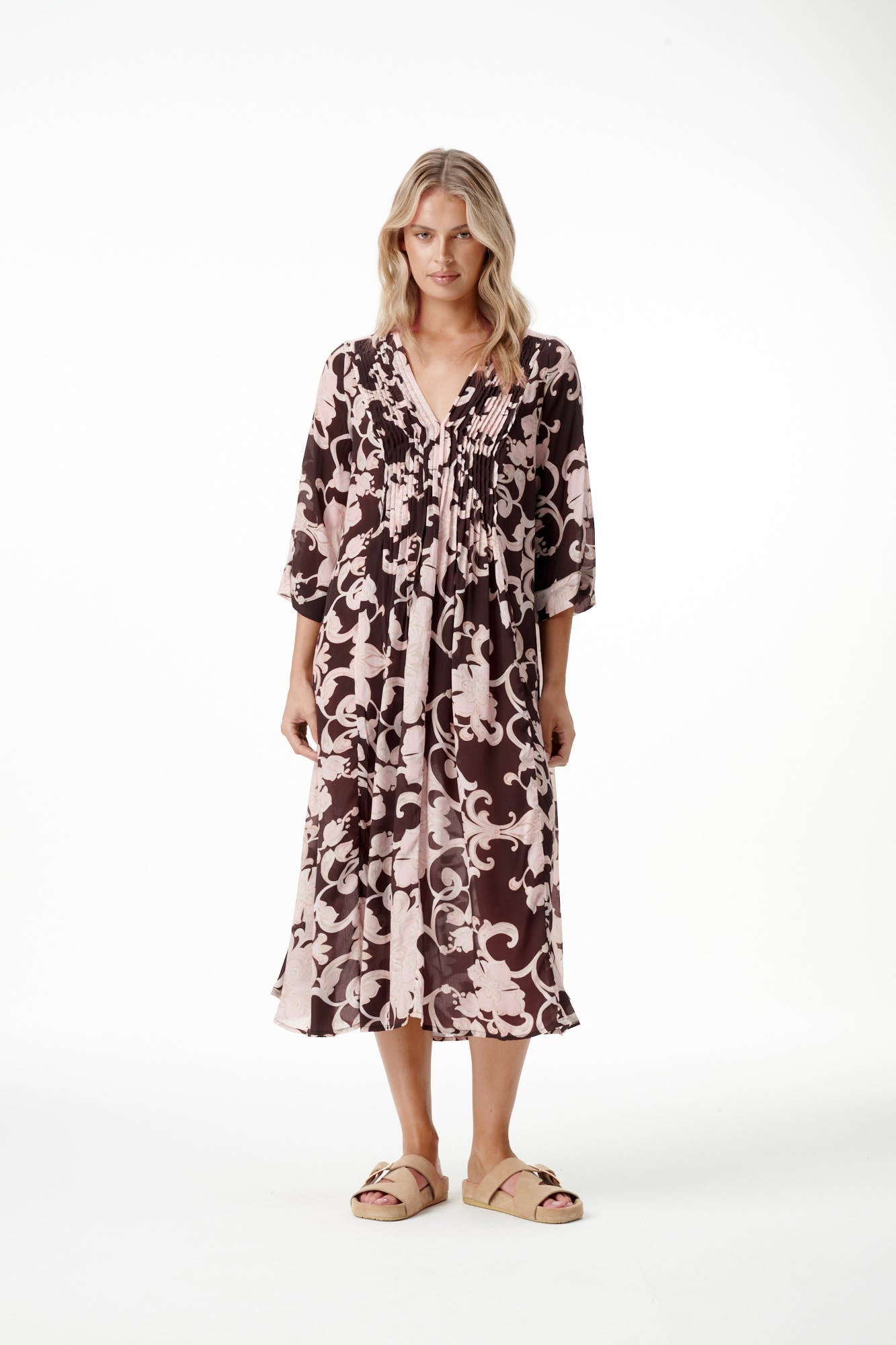 Shop Oneseason Mia - Baroque Blush - Viscose - Oneseason Australia