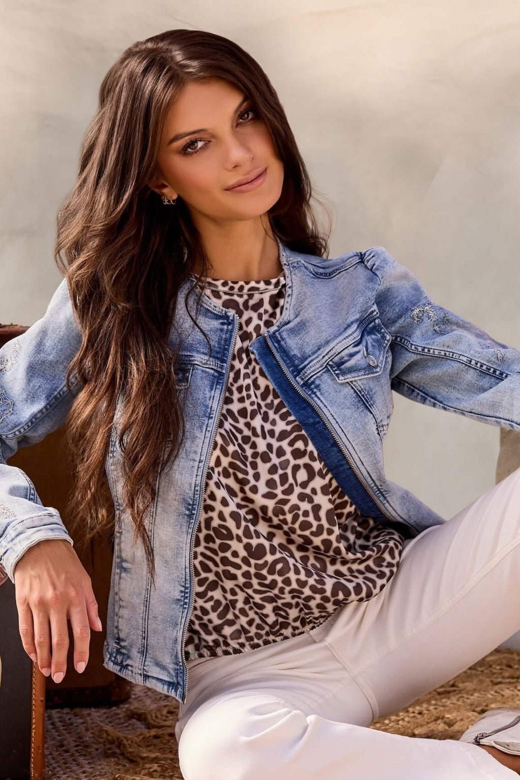 Shop Panama Dreams Leopard Top - Monari
