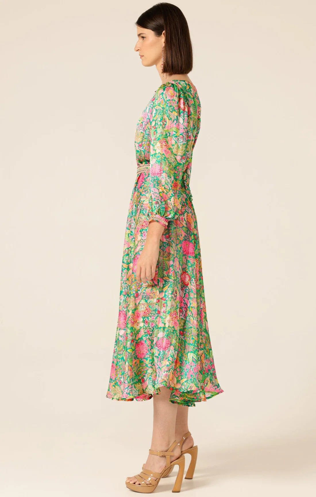 Shop Pastel Paradise Floral Midi Dress - Sacha Drake