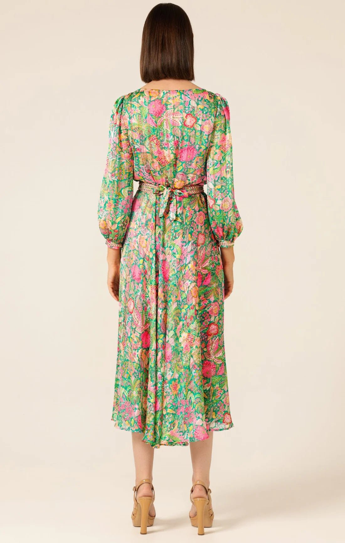 Shop Pastel Paradise Floral Midi Dress - Sacha Drake